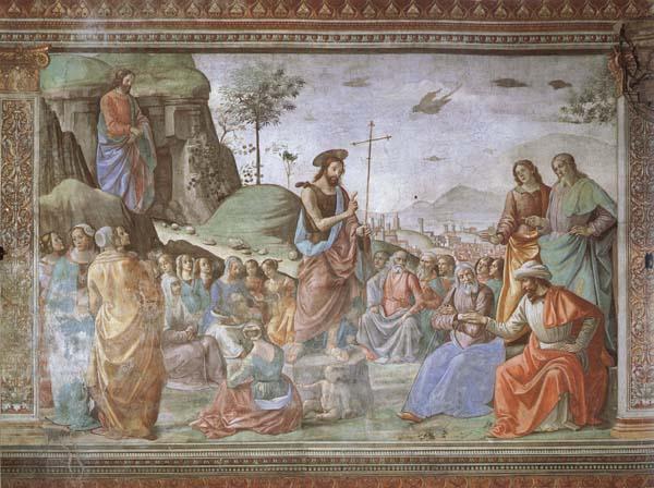 Domenicho Ghirlandaio Predigt Johannes des Taufers Germany oil painting art